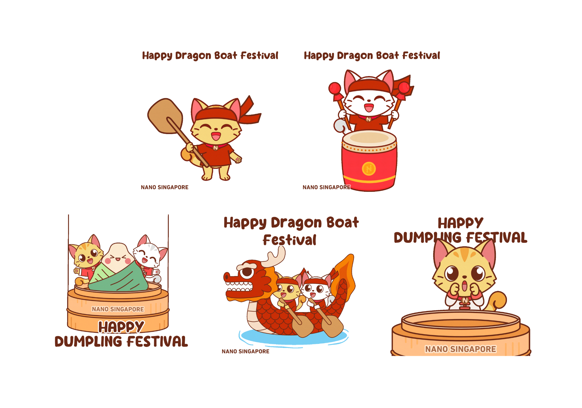 Milo & Kaya Dragon Boat Festival Stickers
