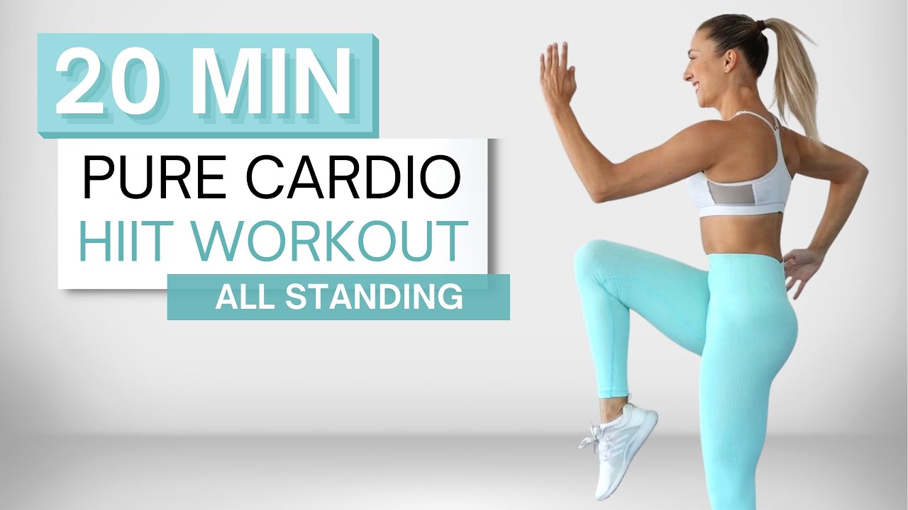 20 min PURE CARDIO HIIT WORKOUT | All Standing | No Repeats | Super Sweaty + High Intensity