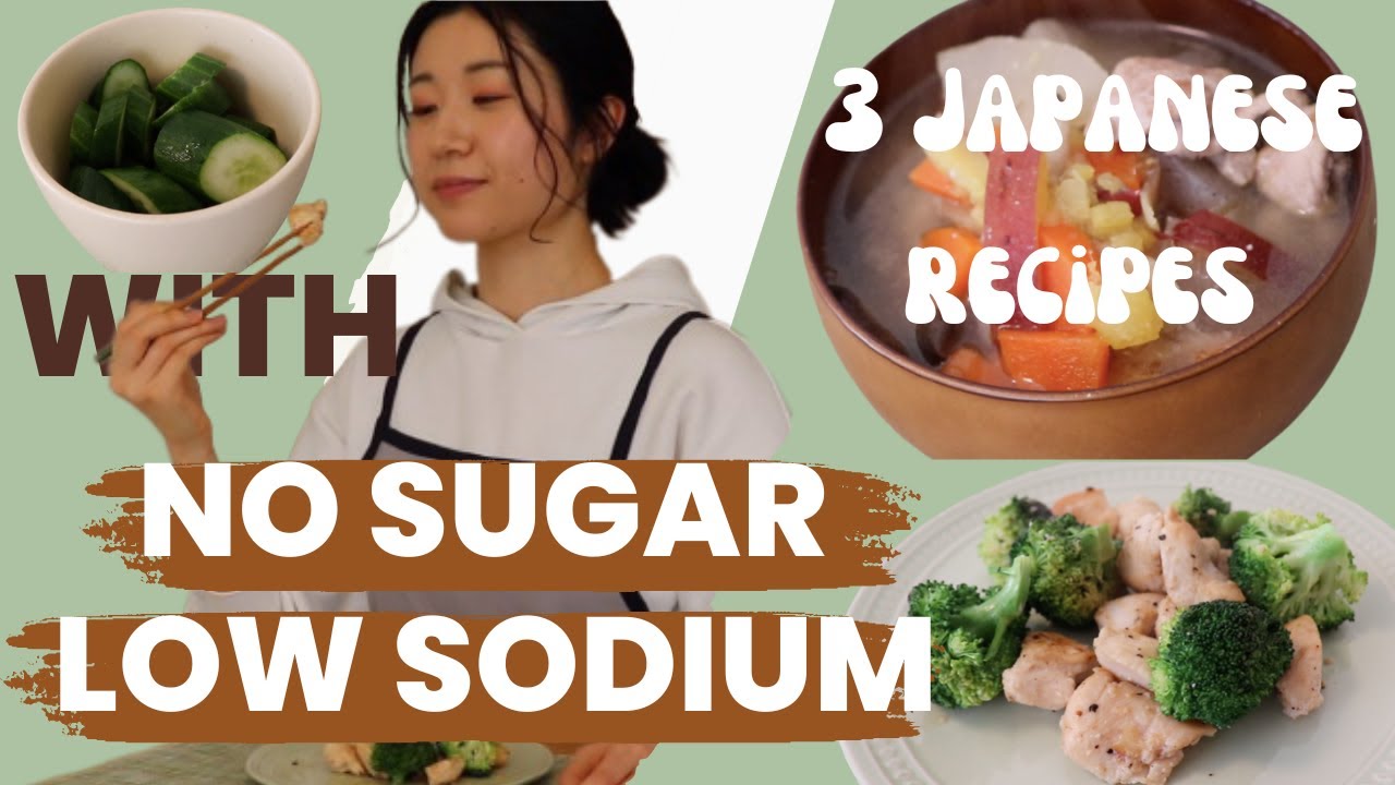 3 Japanese recipes with NO SUGAR, LOW SODIUM | Easy & Healthy recipes