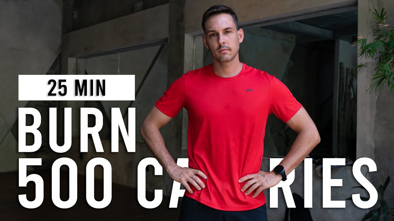 BURN 500 CALORIES with this 25 Minute Cardio HIIT Workout (Intense, No Equipment)