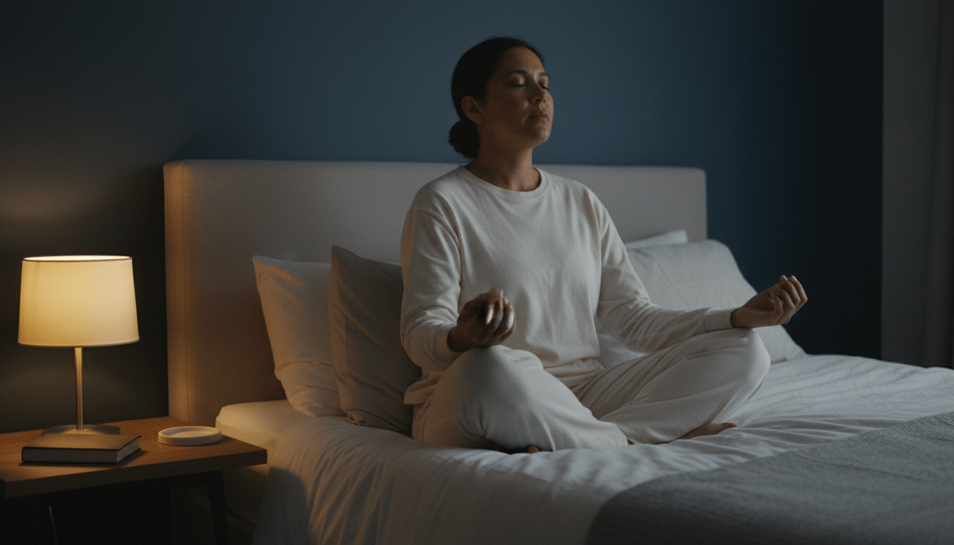 Relaxation routine for stress-related sleep problems