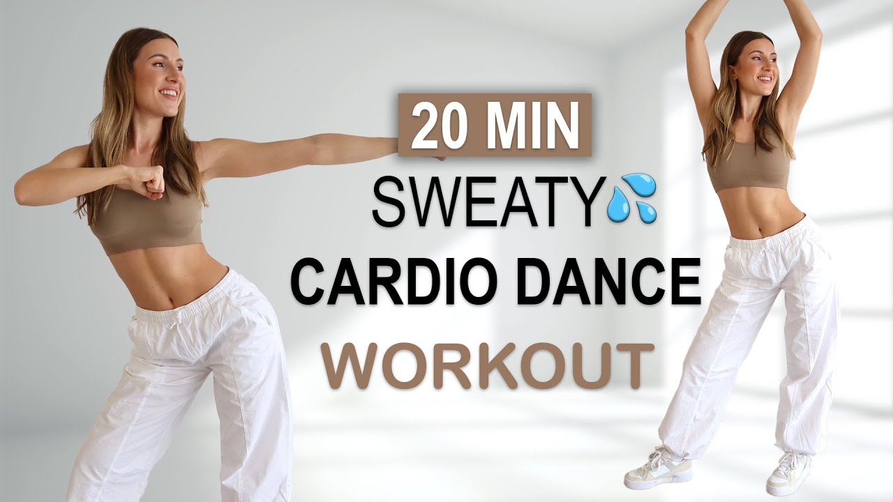 20 MIN SWEATY CARDIO DANCE Workout | All Standing | High Intensity - All Levels | Full Body Fat Burn