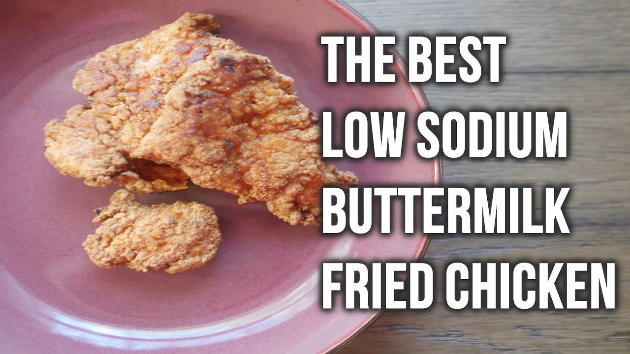 The Best Southern Low Sodium Buttermilk Juicy Fried Chicken Breast Recipe | Battered and Crunchy