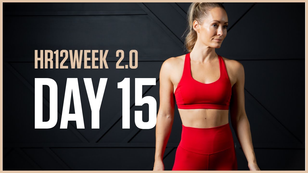 45MIN No Equipment HIIT Cardio Workout // Day 15 HR12WEEK 2.0