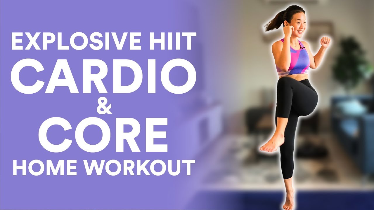 Explosive Cardio & Core at Home (No Equipment) | Joanna Soh