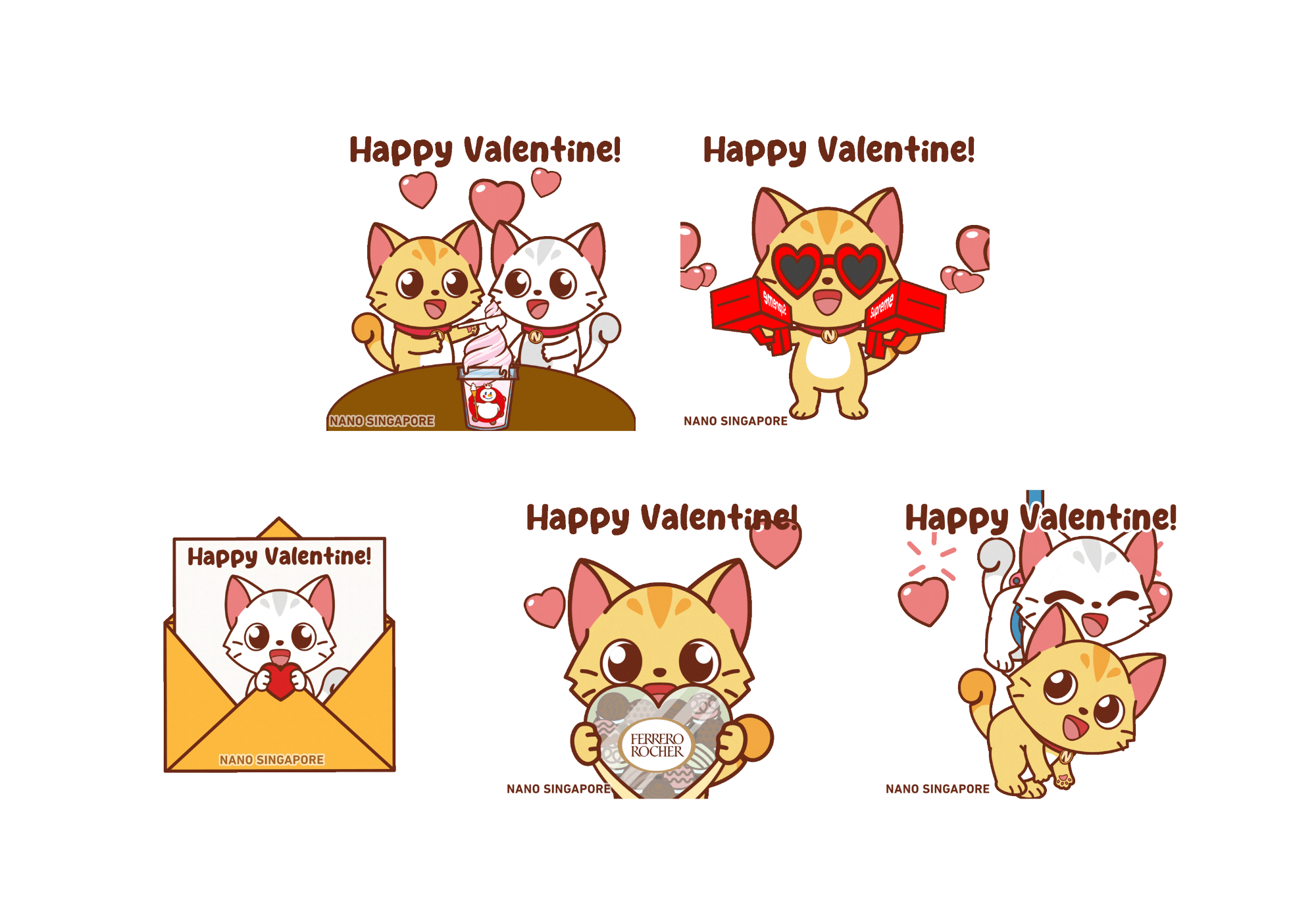 Milo & Kaya Valentine's Day Stickers
