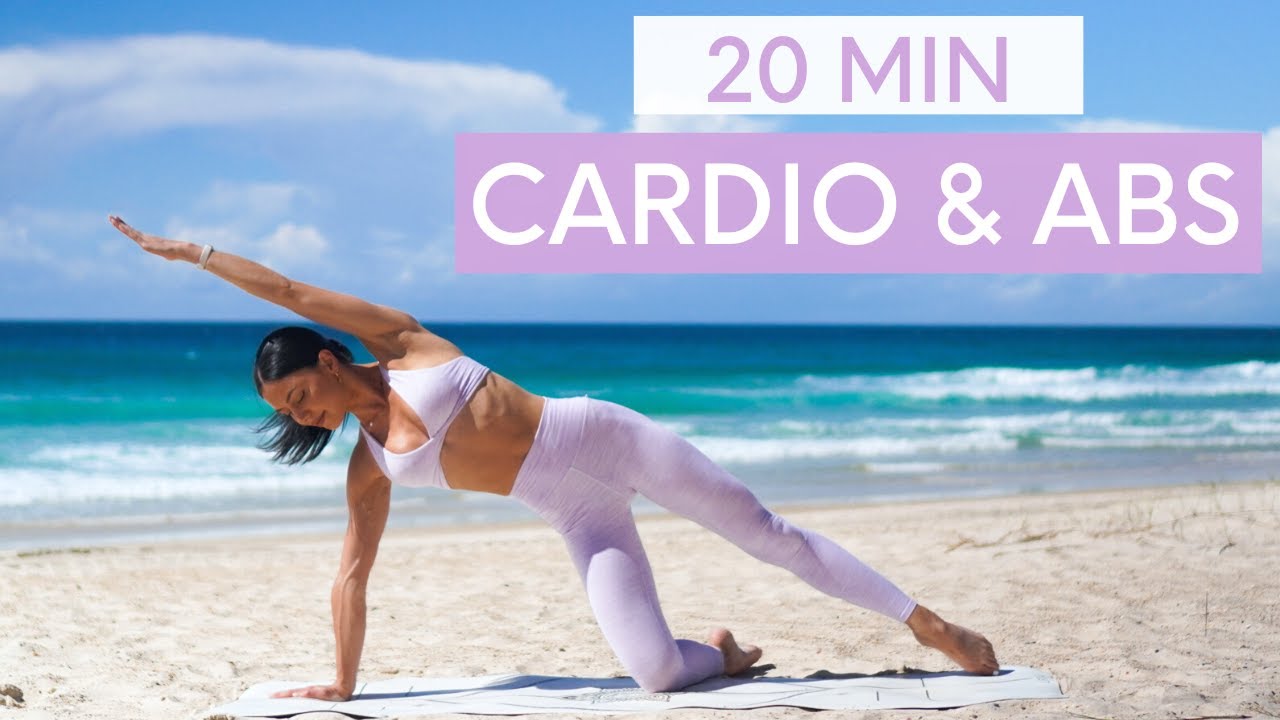 20 MIN PILATES CARDIO & ABS || Low Impact Workout (Stretch Included)