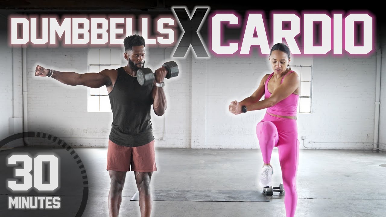 30 Minute Full Body Dumbbell Strength X Cardio HIIT Workout (Strength & Conditioning)