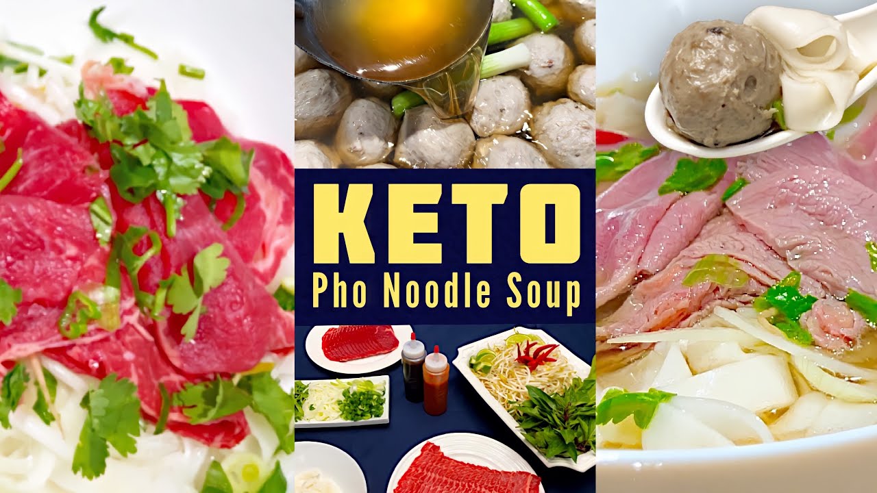 Authentic Keto Pho With Viral Keto Noodles, Rare Beef & Beef Balls | Homemade Phở Tái Bò Viên