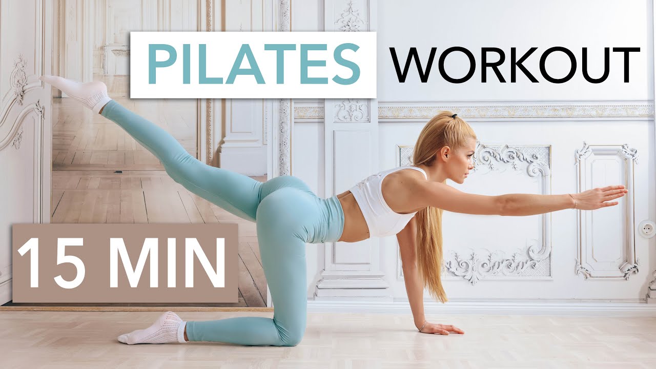 15 MIN PILATES WORKOUT - Slow Full Body Toning / knee friendly, low impact