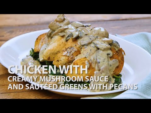 Chicken with creamy mushroom sauce recipe
